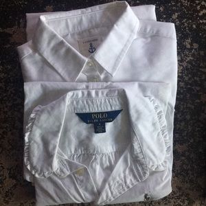 Girl button down long sleeve shirts